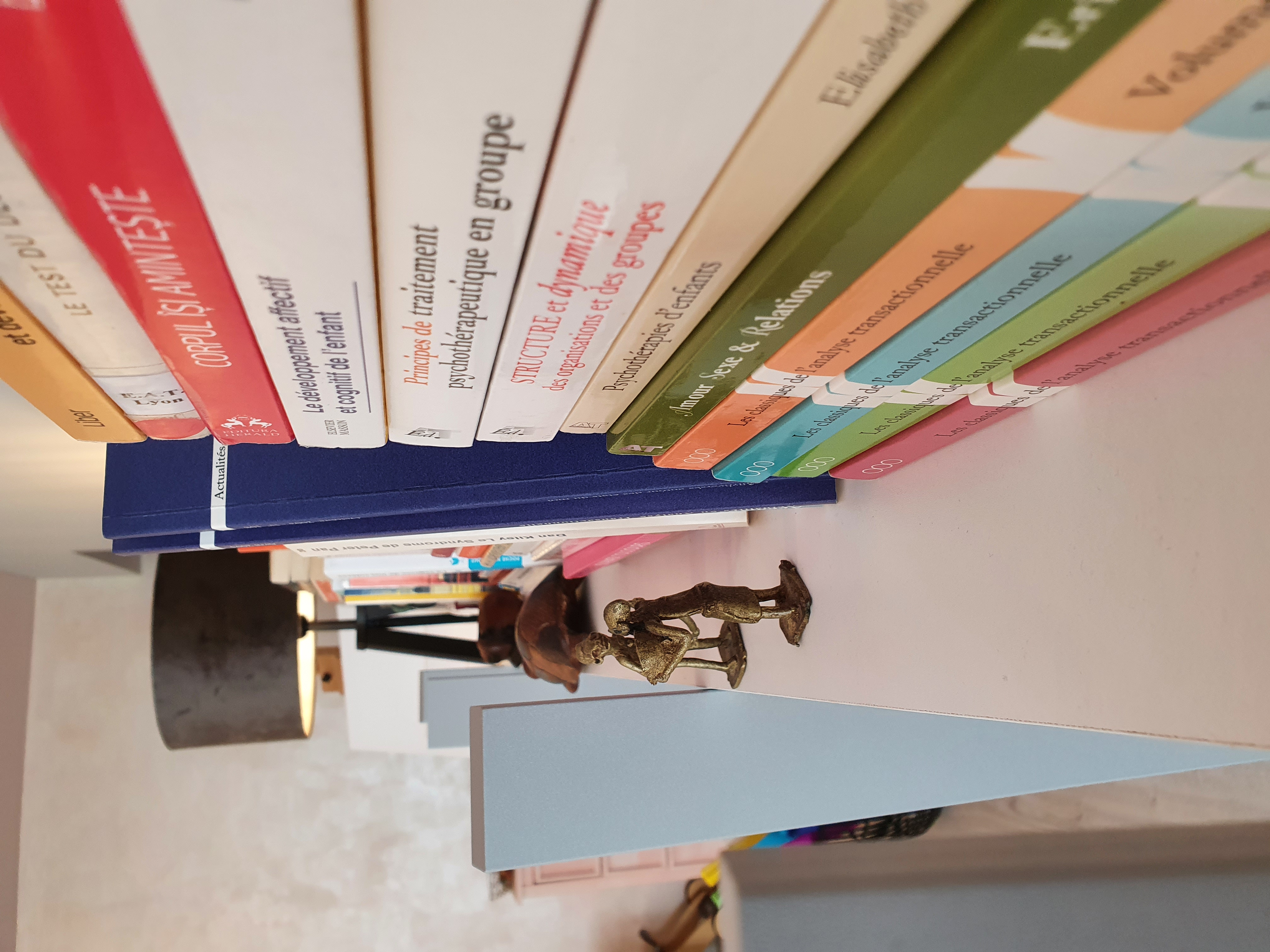 Bibliothèque avec livres